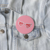 Badge Rond 7,6 Cm Glasses (En situation)