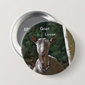Badge Rond 7,6 Cm Goat Lover (Devant & derrière)