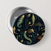 Badge Rond 7,6 Cm Golden Reefs (Devant & derrière)