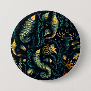 Badge Rond 7,6 Cm Golden Reefs