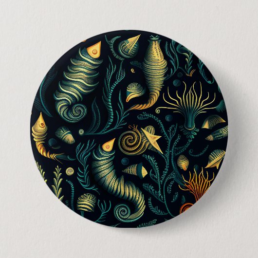 Badge Rond 7,6 Cm Golden Reefs (Devant)