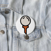 Badge Rond 7,6 Cm golf (En situation)