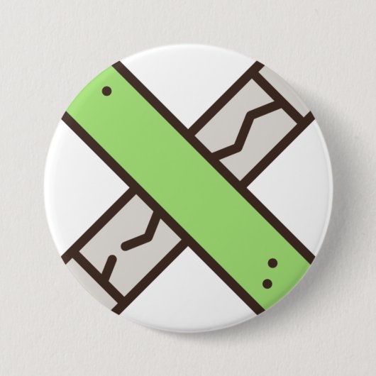 Badge Rond 7,6 Cm gomme (Devant)