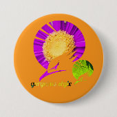 Badge Rond 7,6 Cm Gorgeous style orange (Devant)