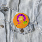 Badge Rond 7,6 Cm Gorgeous style orange (En situation)