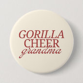 Badge Rond 7,6 Cm Gorilla Cheer grand-mère (Devant)