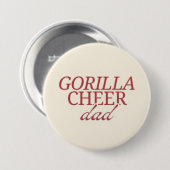Badge Rond 7,6 Cm Gorillas cheer papa (Devant & derrière)