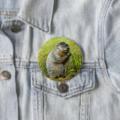 Badge Rond 7,6 Cm Goupille/bouton de Groundhog (En situation)