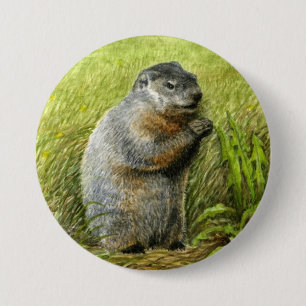 Badge Rond 7,6 Cm Goupille/bouton de Groundhog