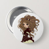 Badge Rond 7,6 Cm Goupille de chocolat (Devant & derrière)