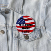 Badge Rond 7,6 Cm Goupilles à la maison bienvenues (En situation)