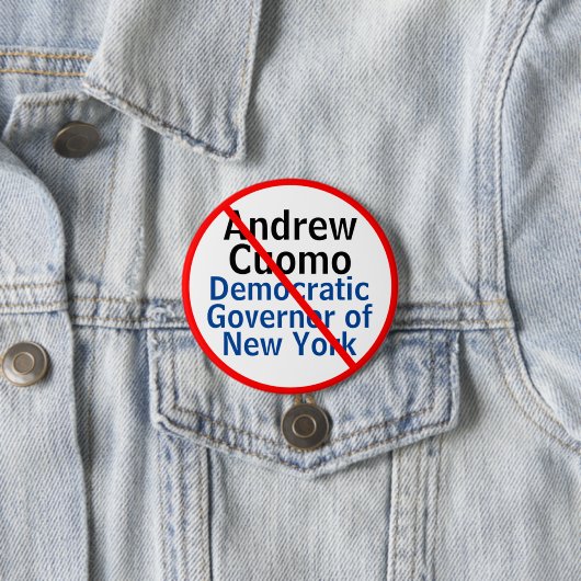Badge Rond 7,6 Cm Gouverneur démocrate d'Anti Andrew Cuomo à New Yor (En situation)