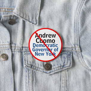 Badge Rond 7,6 Cm Gouverneur démocrate d'Anti Andrew Cuomo de New Y