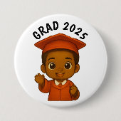 Badge Rond 7,6 Cm Grad 2025 (Devant)