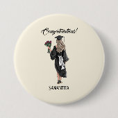 Badge Rond 7,6 Cm Graduation de l'aquarelle personnalisée (3) (Devant)
