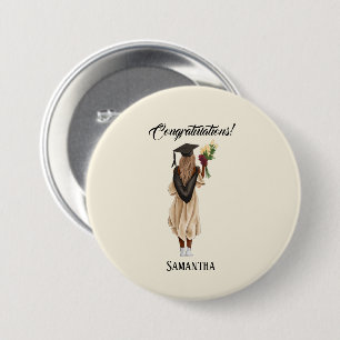Badge Rond 7,6 Cm Graduation de l'aquarelle personnalisée (6)