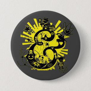 Badge Rond 7,6 Cm Graffiti Art Ampersand