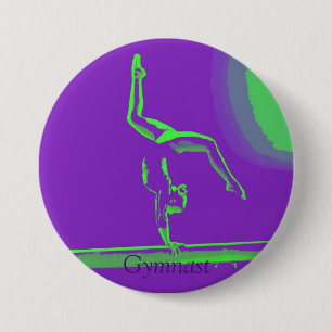 Badge Rond 7,6 Cm Grand bouton de gymnaste
