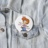 Badge Rond 7,6 Cm GRAND bouton de PERDANT de FAT (En situation)