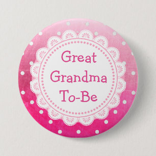 Badge Rond 7,6 Cm Grand grand-mère à être Baby shower bouton