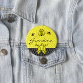 Badge Rond 7,6 Cm Grand-maman à être abeille (En situation)