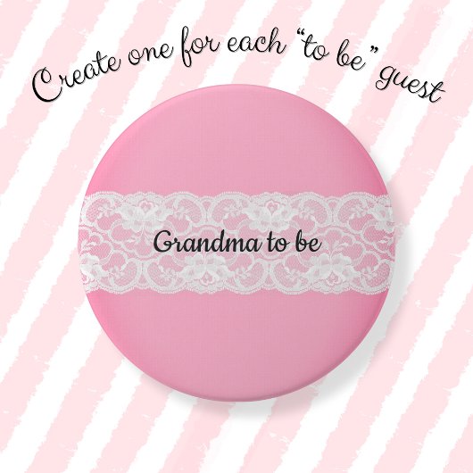 Badge Rond 7,6 Cm Grand-mère