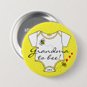 Badge Rond 7,6 Cm Grand-mère à être (Devant & derrière)