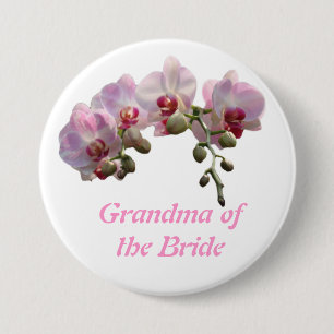 Badge Rond 7,6 Cm Grand-mère de la mariée/du marié