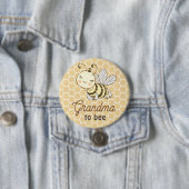 Badge Rond 7,6 Cm Grand-mère pour être grand-mère mignonne abeille à (En situation)
