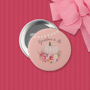 Badge Rond 7,6 Cm Grand-mère pour être un Baby shower Citrouille élé