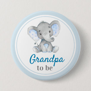 Badge Rond 7,6 Cm Grand-papa à être éléphant première générat