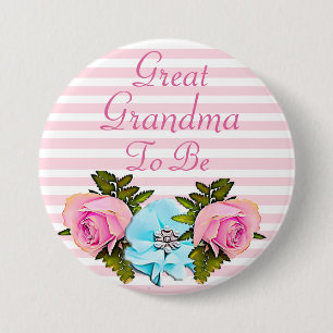 Badge Rond 7,6 Cm Grande grand-maman à être bouton de baby shower
