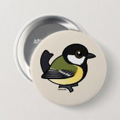 Badge Rond 7,6 Cm Grande Tit Birdorable (Devant & derrière)