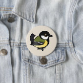 Badge Rond 7,6 Cm Grande Tit Birdorable (En situation)