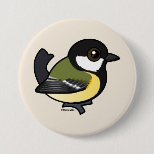 Badge Rond 7,6 Cm Grande Tit Birdorable