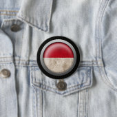 Badge Rond 7,6 Cm Graphique indonésien de disque de drapeau de (En situation)