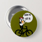 Badge Rond 7,6 Cm Gras brûlées et non huile (Devant & derrière)