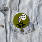 Badge Rond 7,6 Cm Gras brûlées et non huile (En situation)