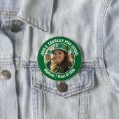 Badge Rond 7,6 Cm Green Marching Band Photo High School Spirit (En situation)