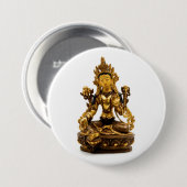 Badge Rond 7,6 Cm Green Tara (Devant & derrière)