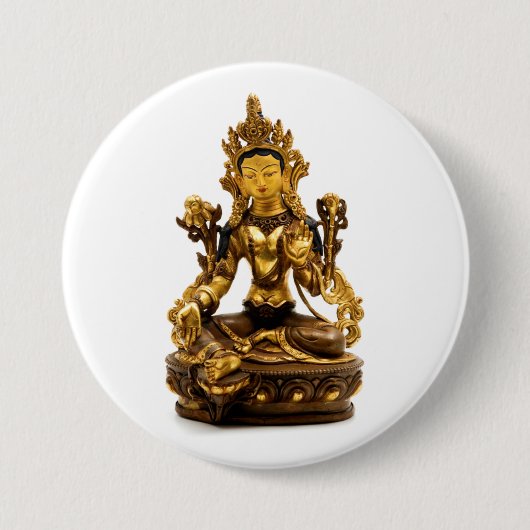 Badge Rond 7,6 Cm Green Tara (Devant)