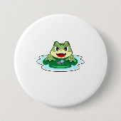 Badge Rond 7,6 Cm Grenouille (Devant)