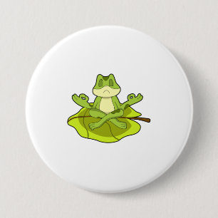 Badge Rond 7,6 Cm Grenouille en Méditerranée