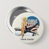 Badge Rond 7,6 Cm Grève de bourdon d'Obama (Devant & derrière)
