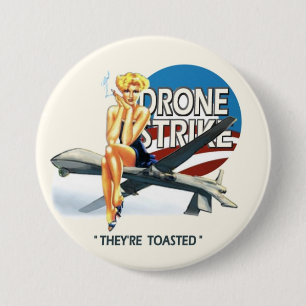 Badge Rond 7,6 Cm Grève de bourdon d'Obama