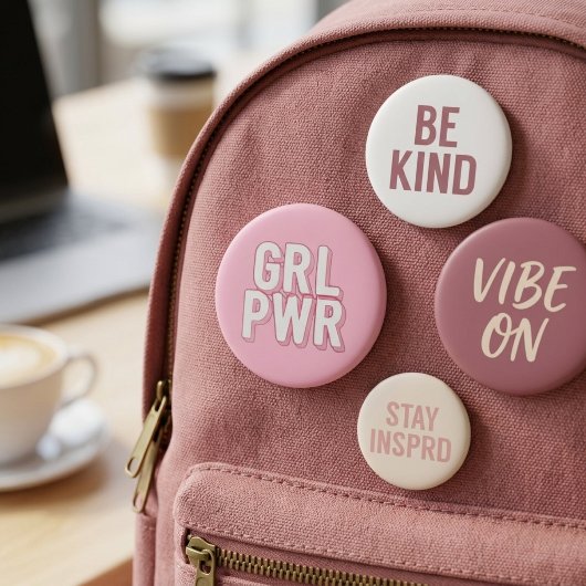 BADGE ROND 7,6 CM GRL PWR