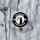 Badge Rond 7,6 Cm Grobari Partizan (En situation)