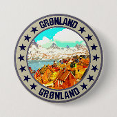 Badge Rond 7,6 Cm Groenland (Devant)
