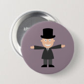 Badge Rond 7,6 Cm Groom (Devant & derrière)