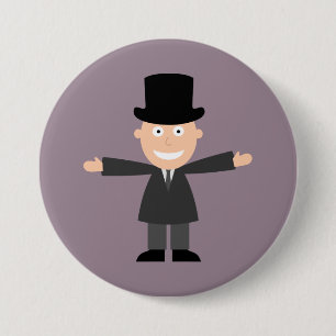 Badge Rond 7,6 Cm Groom